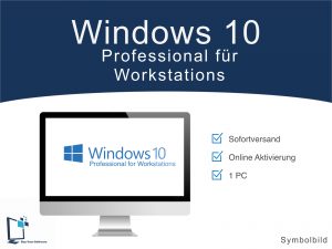 Microsoft Windows 10 Professional für Workstation